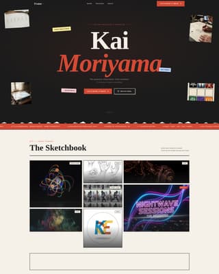 Frame - Bold Animator Landing Page Template