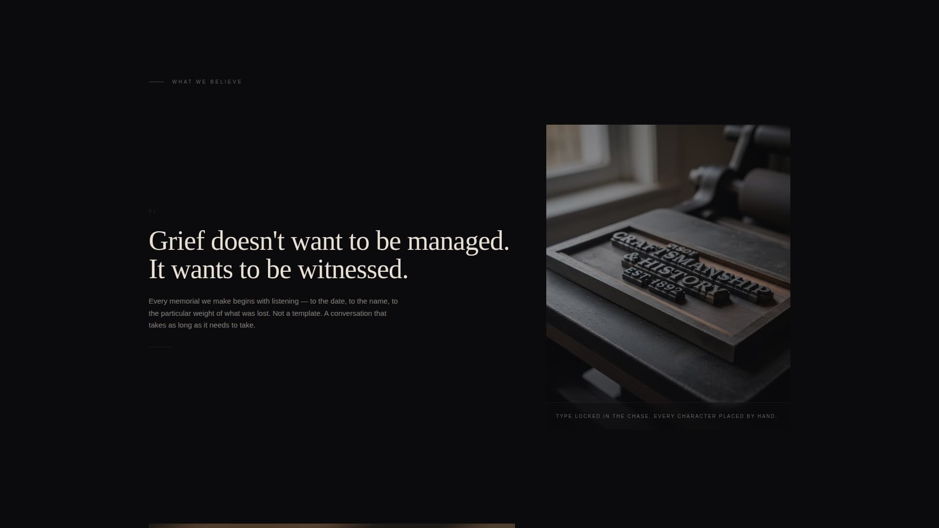Etch - Timeless Memorial Landing Page Template