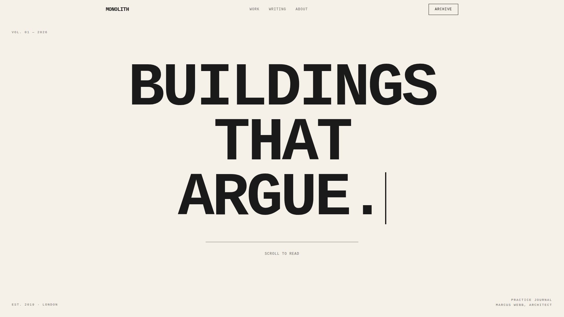 Architect - Premium Blog Landing Page Template