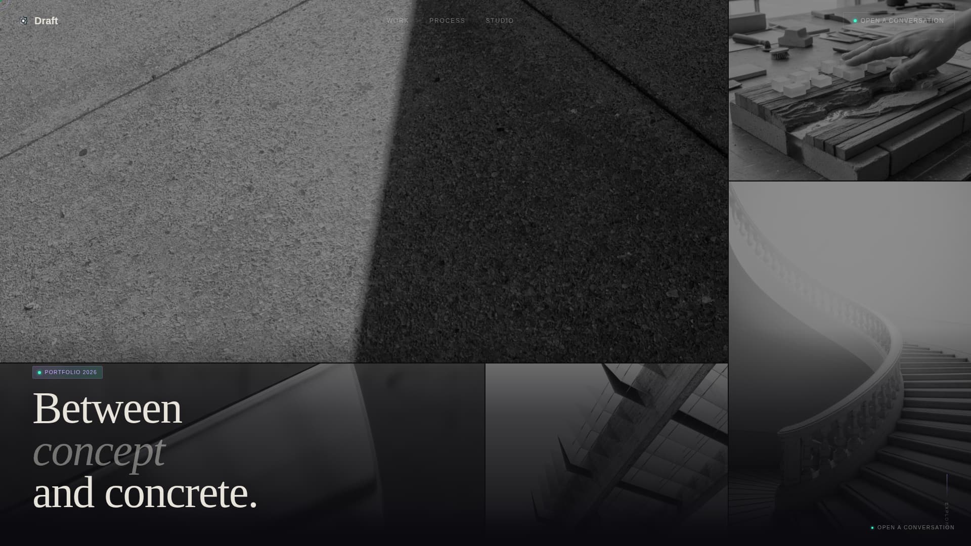 Draft - Iridescent Architect Landing Page Template