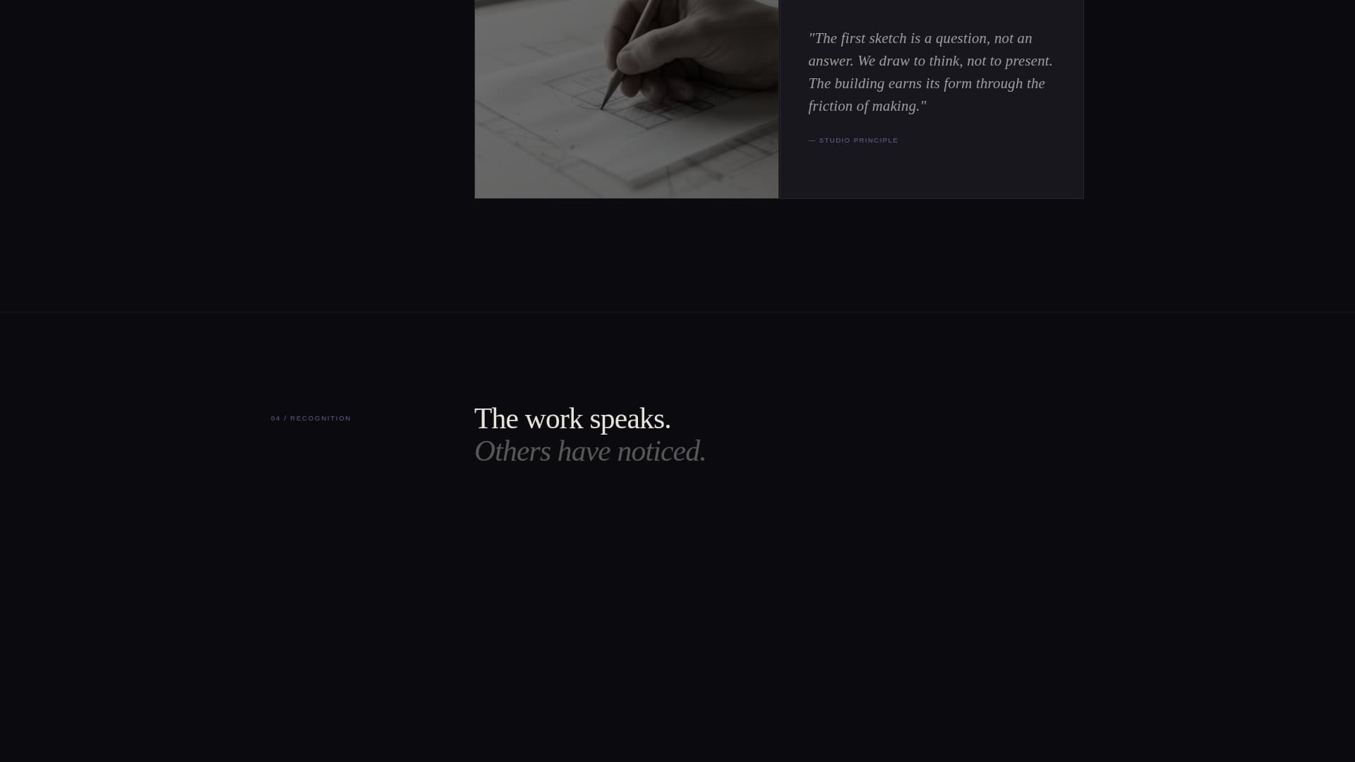 Draft - Iridescent Architect Landing Page Template