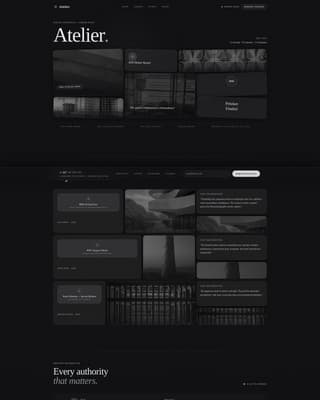 Atelier - Awardwinning Architect Landing Page Template