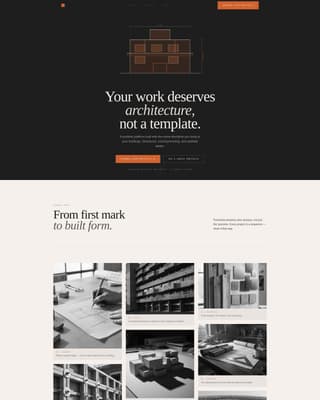 Architect - Premium Minimalist Landing Page Template