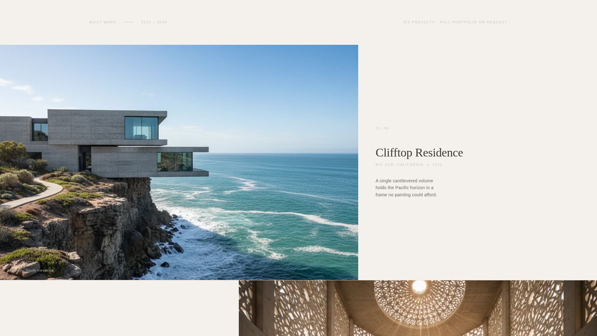 Atelier - Striking Architect Landing Page Template