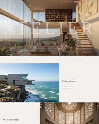 Atelier - Striking Architect Landing Page Template