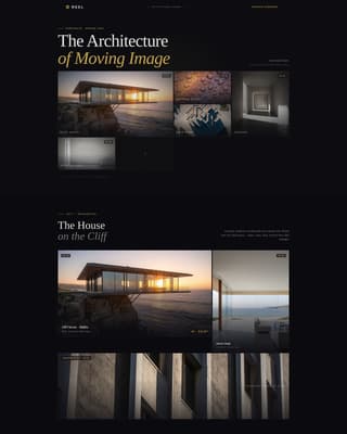 Reel - Cinematic Architect Landing Page Template