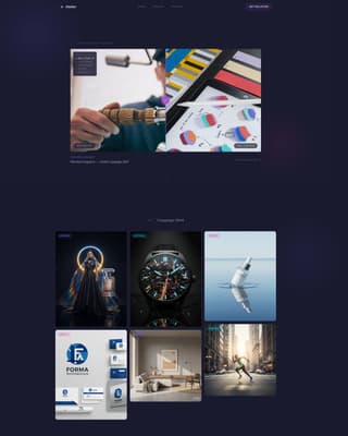 Atelier - Iridescent Artdirector Landing Page Template