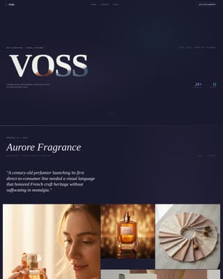 Folio - Immersive Artdirector Landing Page Template