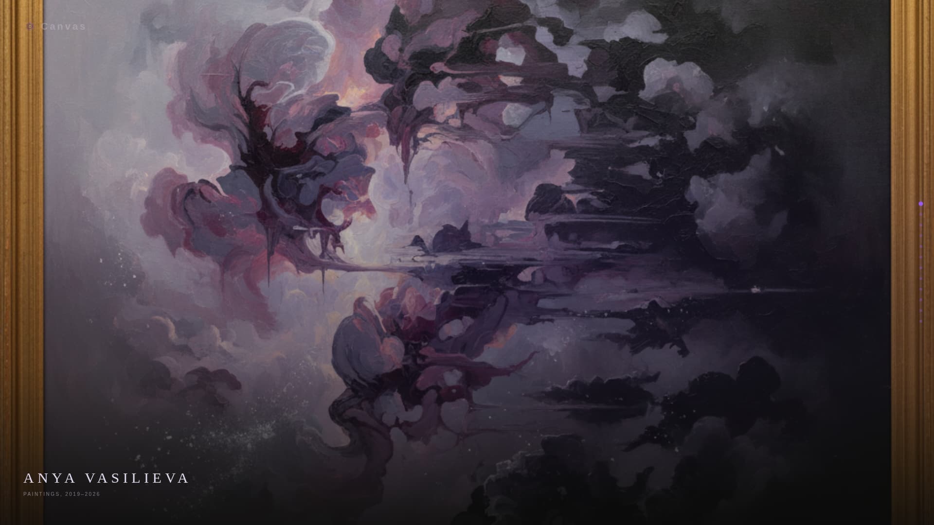 Canvas - Immersive Artist Landing Page Template