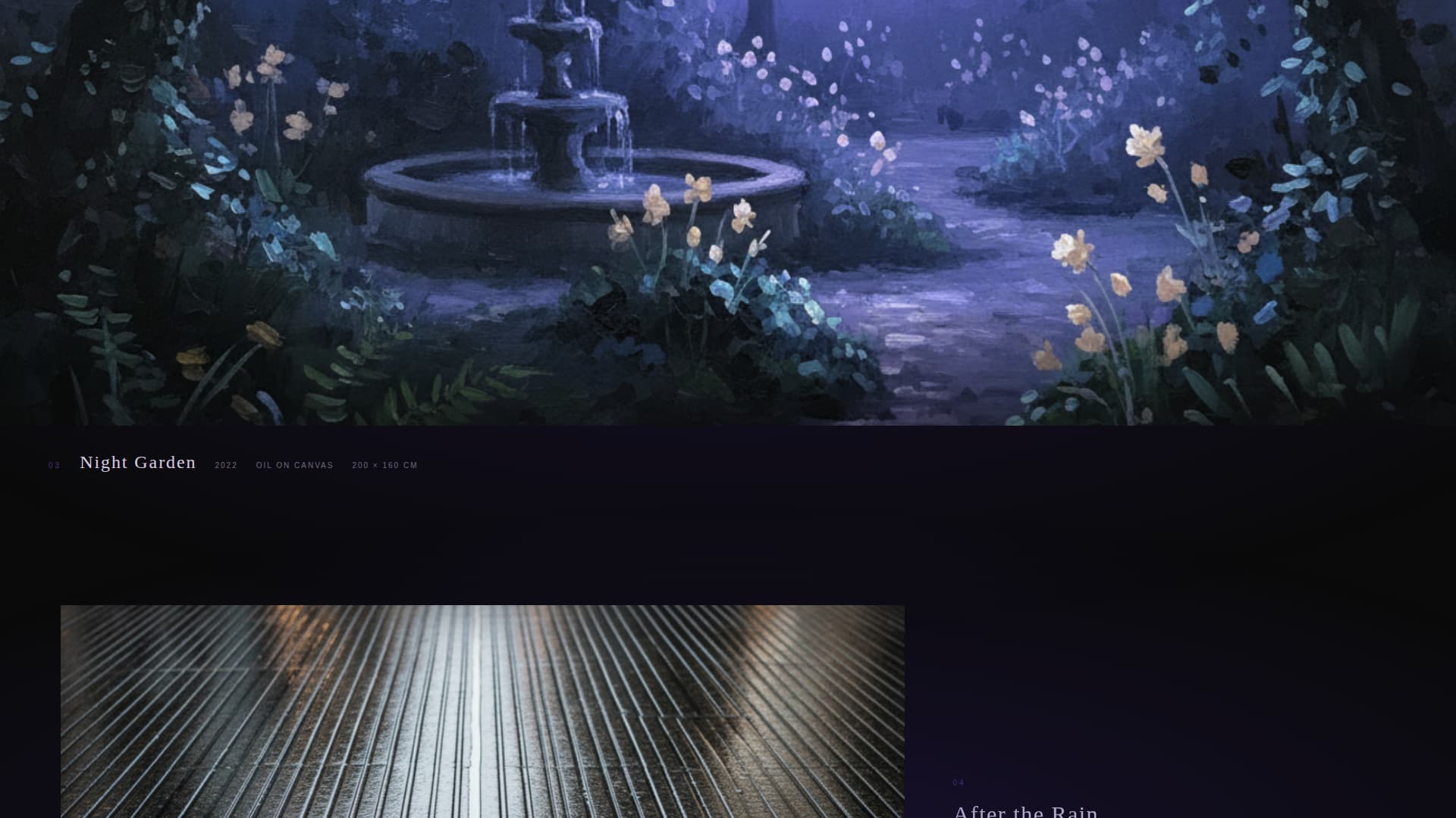 Canvas - Immersive Artist Landing Page Template