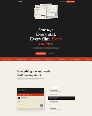 Roster - Powerful Athlete Landing Page Template