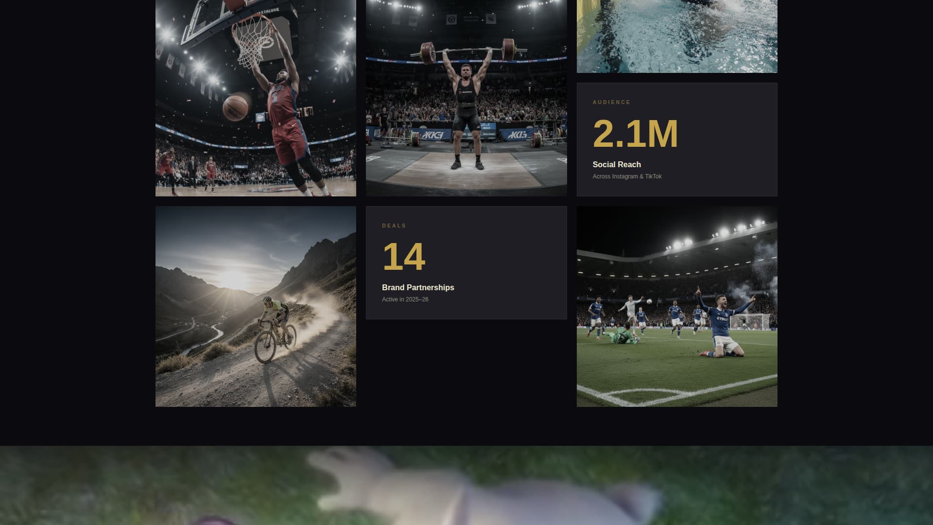 Grind - Powerful Athlete Landing Page Template