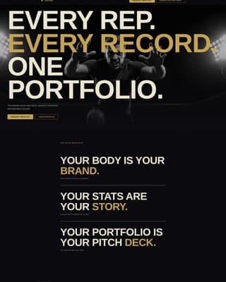 Grind - Powerful Athlete Landing Page Template