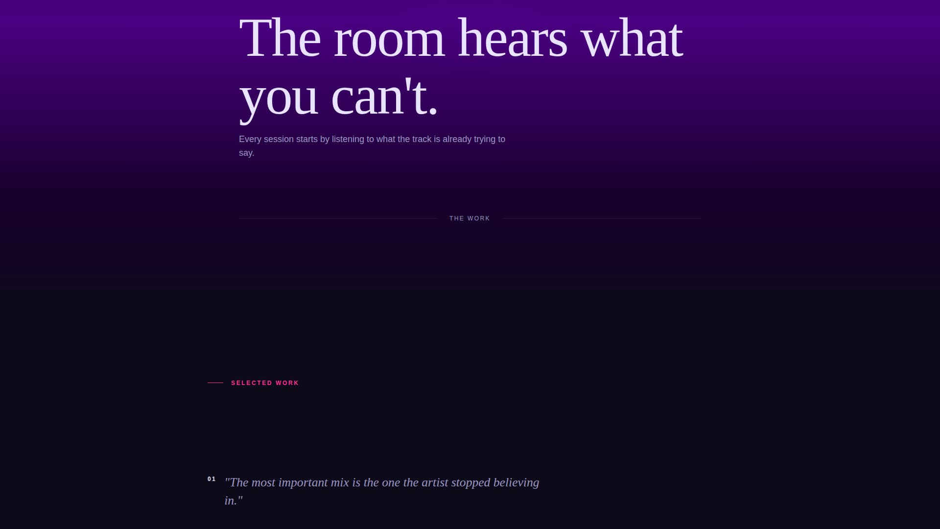 Waveform - Immersive Audioengineer Landing Page Template