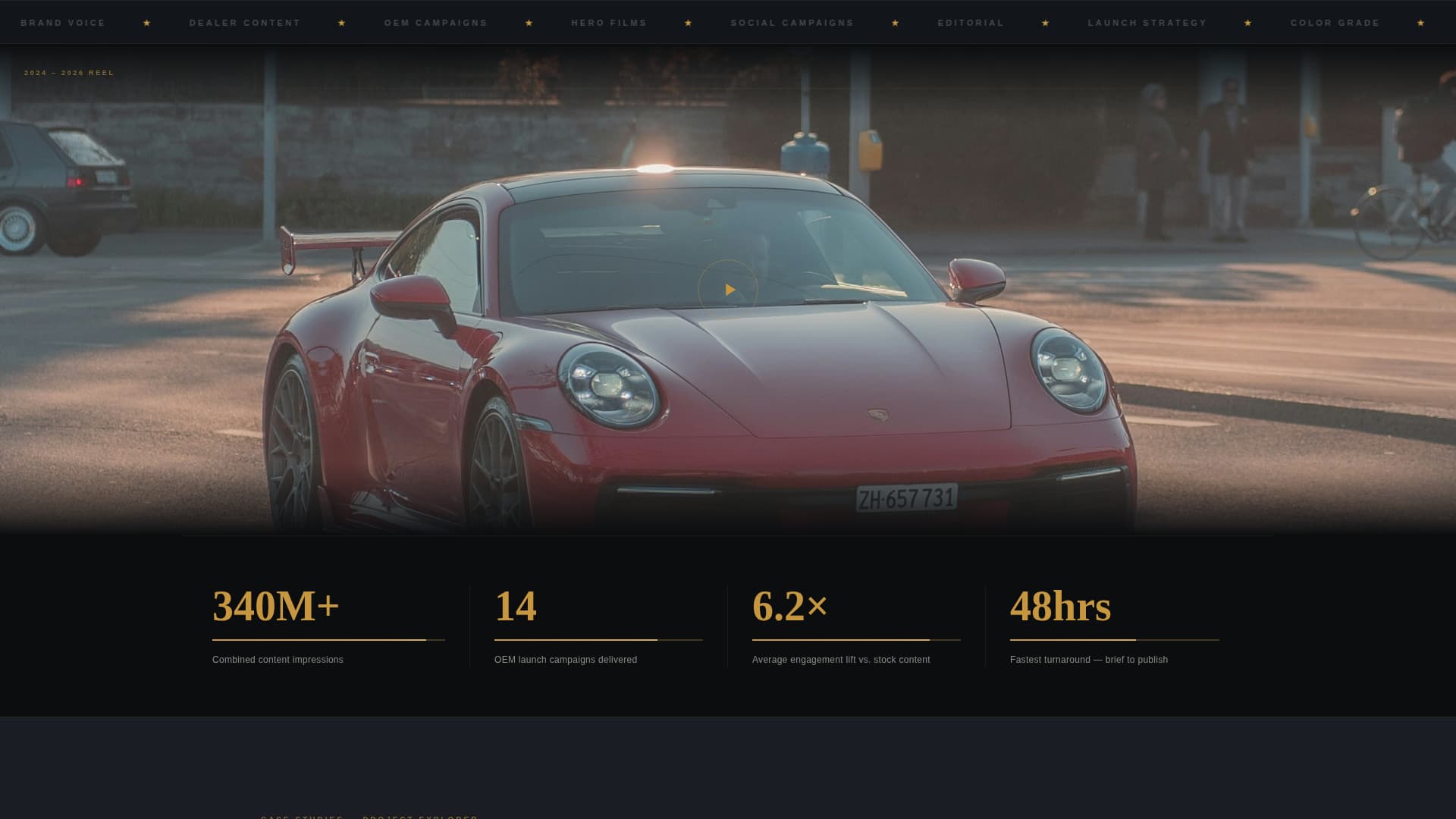 Throttle - Cinematic Automotive Landing Page Template