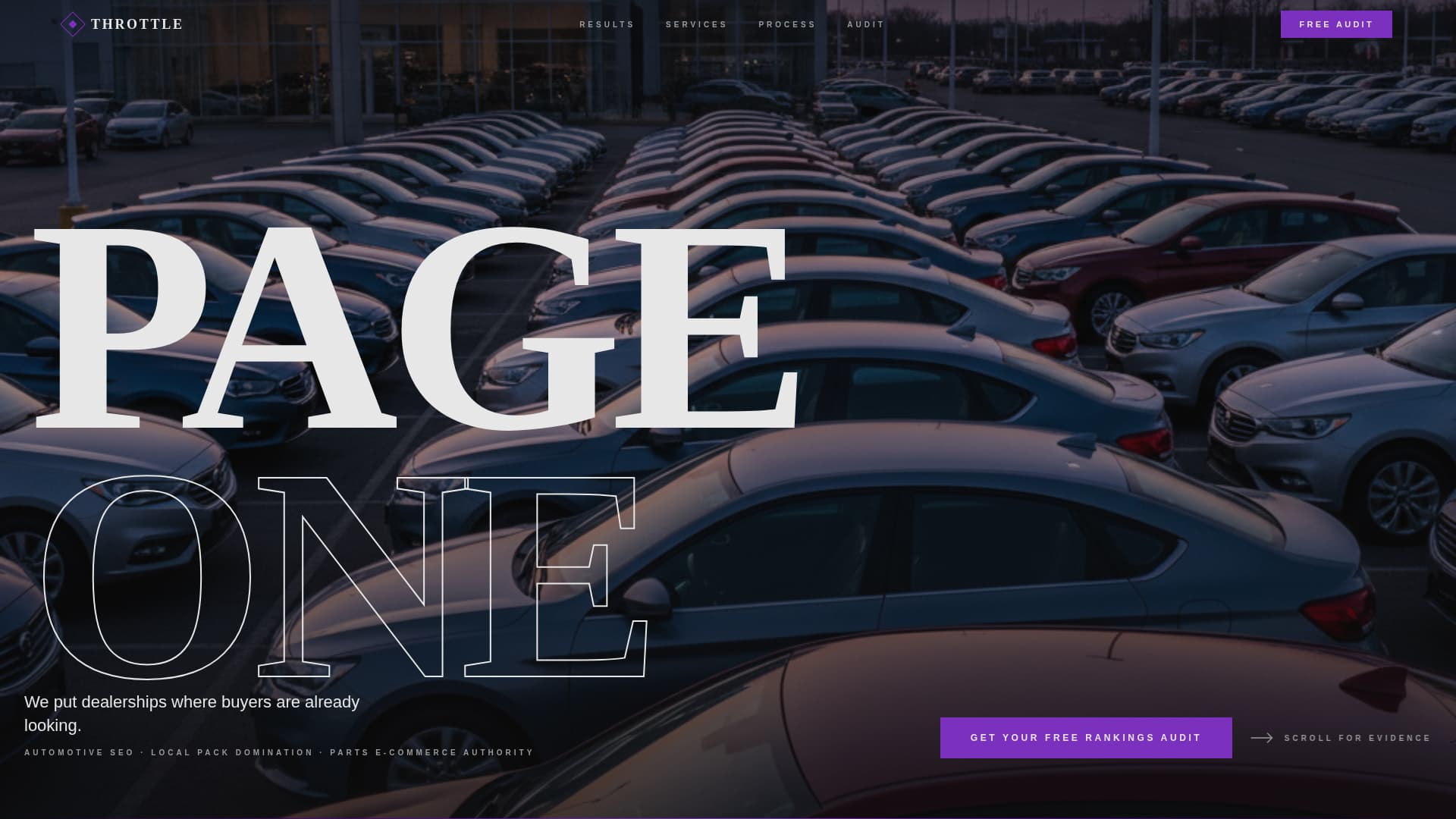 Throttle - Highvoltage Automotive Landing Page Template
