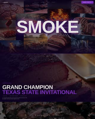 Smoke - Bold Pitmaster Landing Page Template