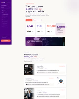 Java - Powerful Programming Landing Page Template
