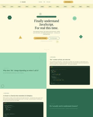 Console - Playful JavaScript Landing Page Template