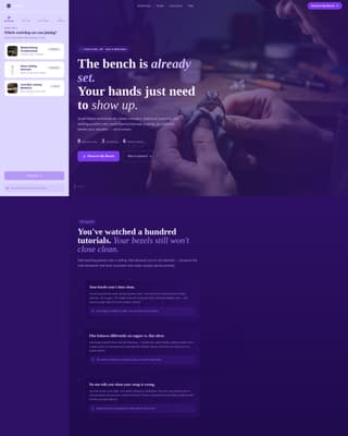 Forge - Immersive Jewelryschool Landing Page Template