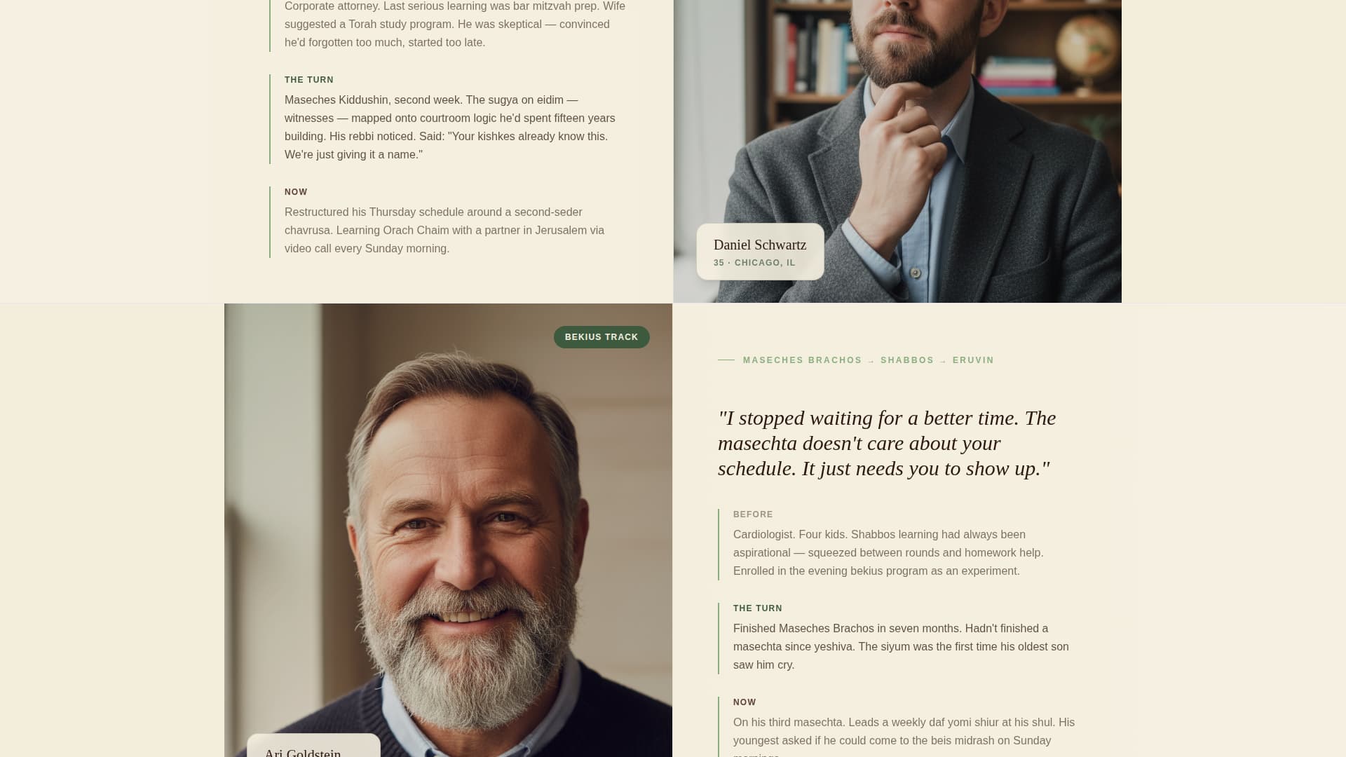 Torah - Transformative Yeshiva Landing Page Template