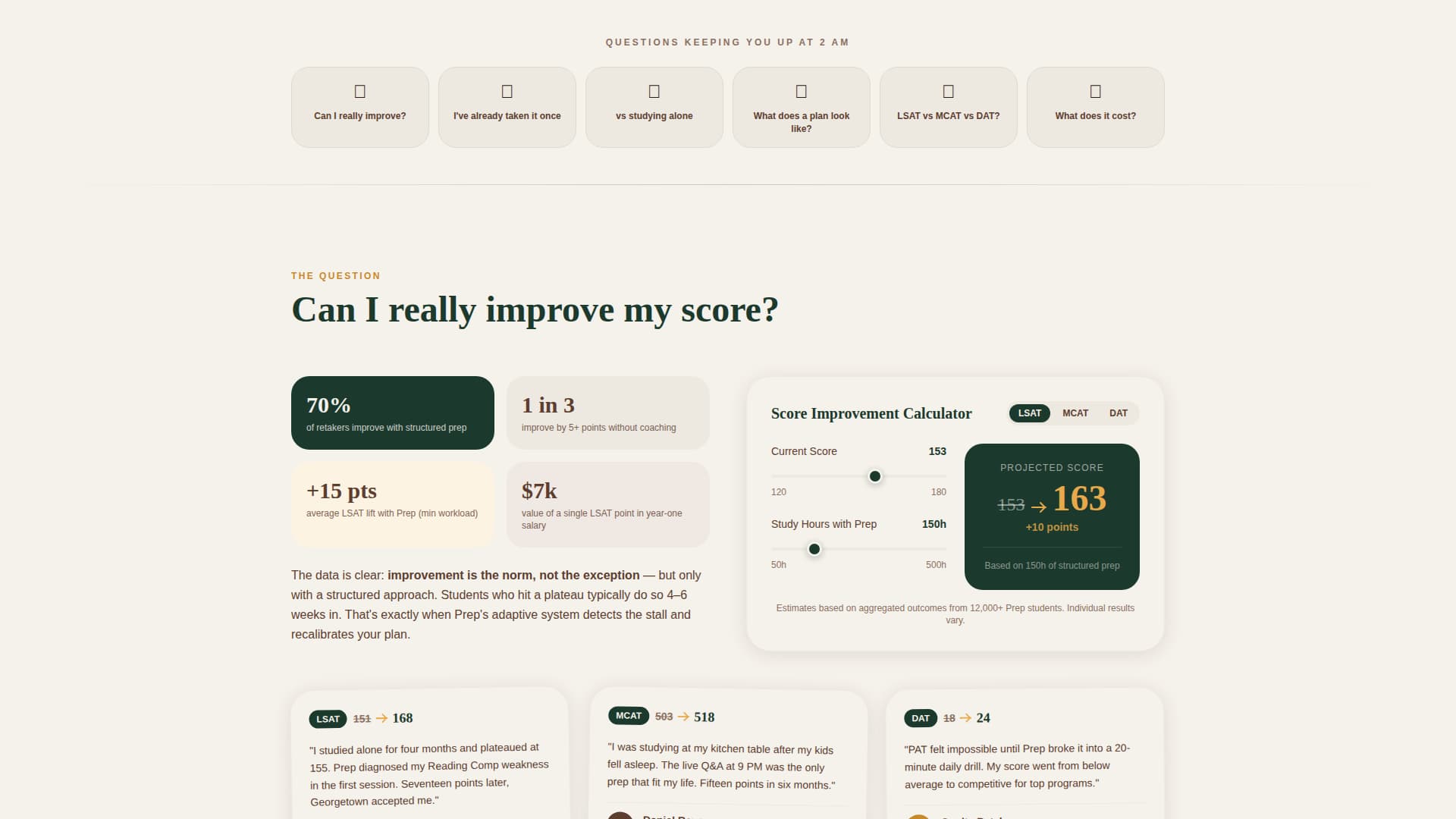 Prep - Proven Testprep Landing Page Template