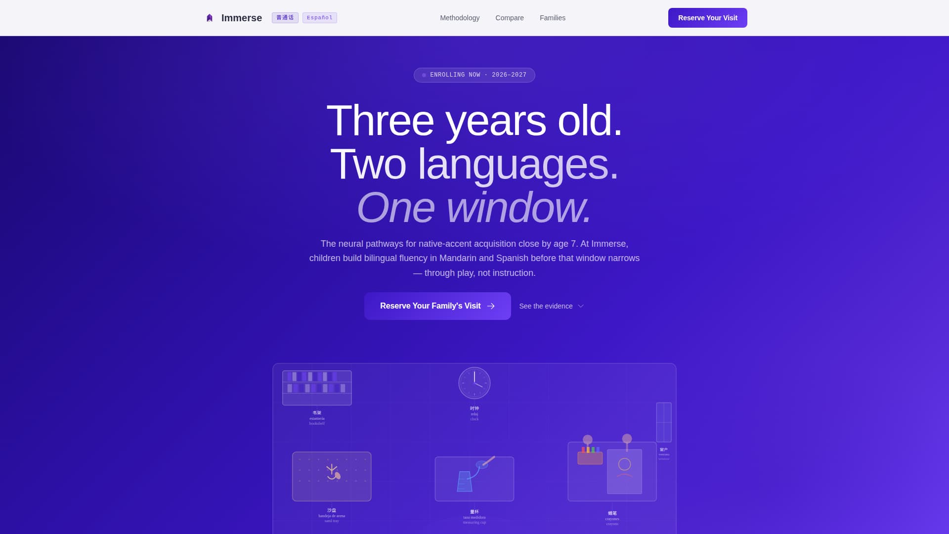 Immerse - Precision Bilingual Landing Page Template