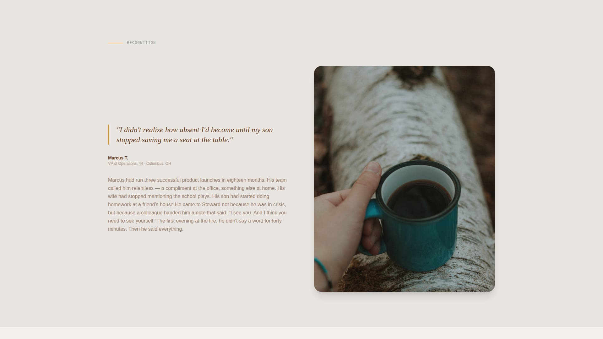 Steward - Transformative Leadership Landing Page Template