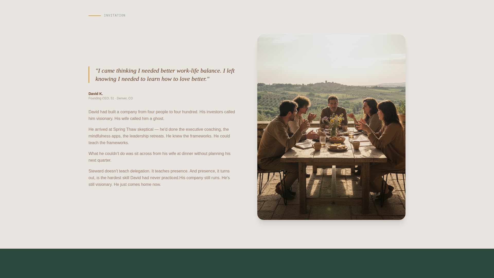 Steward - Transformative Leadership Landing Page Template