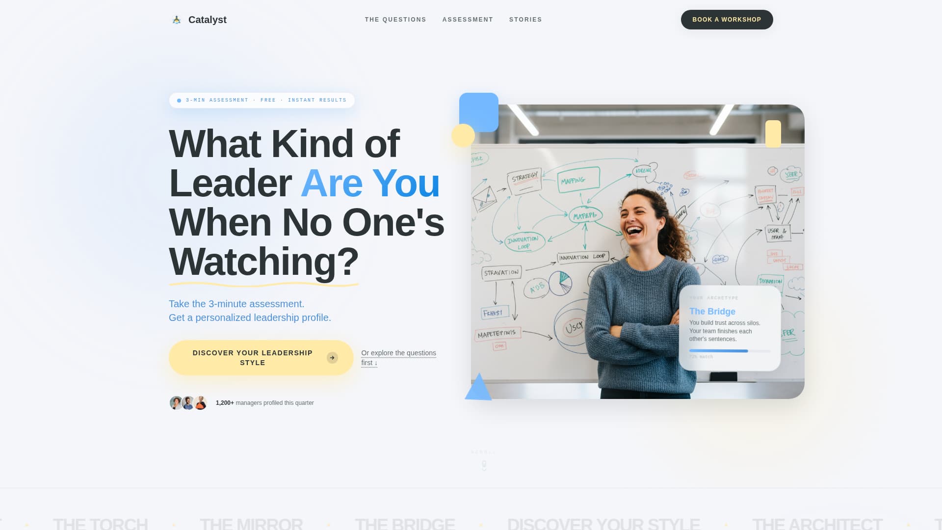 Catalyst - Transformative Leadership Landing Page Template