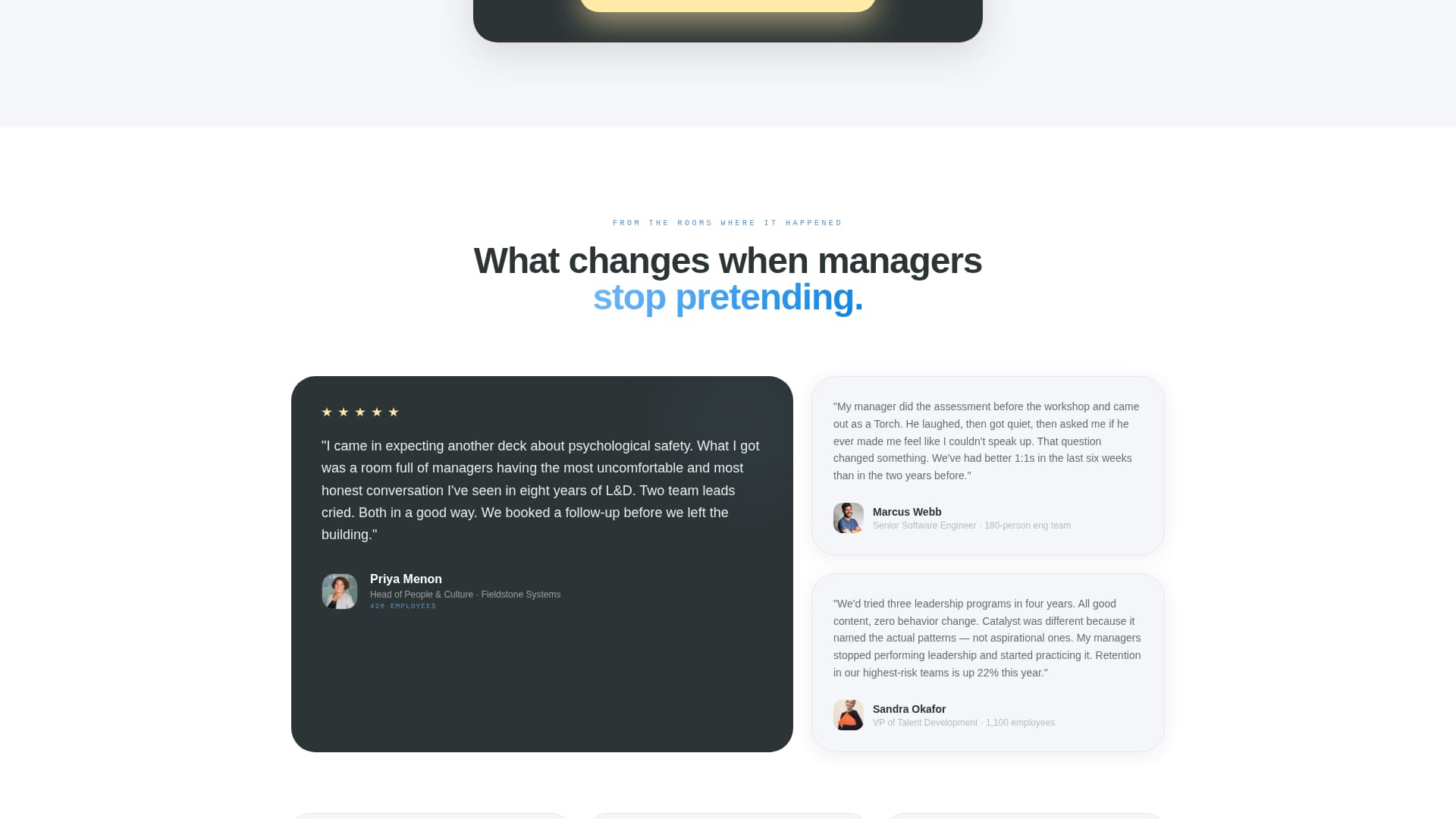 Catalyst - Transformative Leadership Landing Page Template