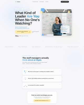 Catalyst - Transformative Leadership Landing Page Template