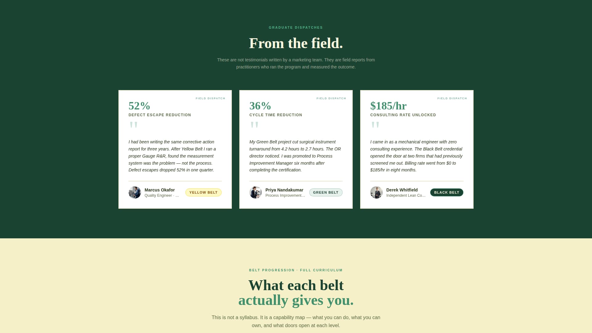 Sigma - Authoritative Lean Six Sigma Landing Page Template