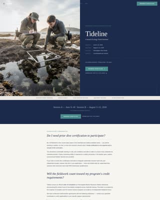 Outdoor & Adventure Education FAQ Website Template