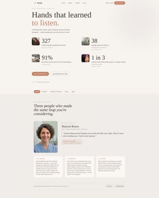 Knead - Transformative Massagetherapy Landing Page Template