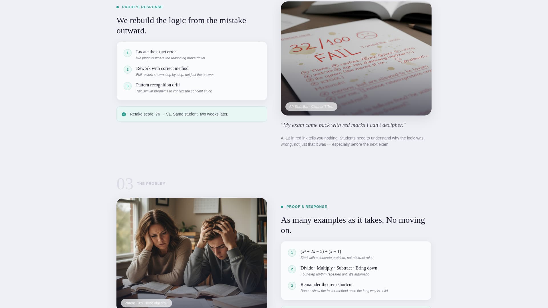 Proof - Authoritative Mathematics Landing Page Template
