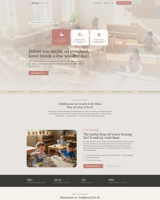 School (K-12) Booking Website Template
