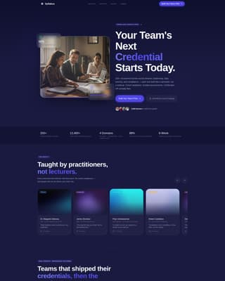 Online Course Platform Specialist Reviews Website Template