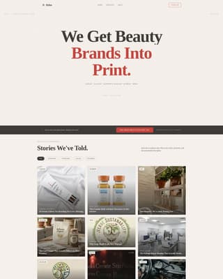 Byline - Editorial Beauty Landing Page Template