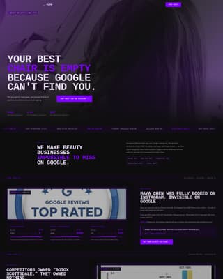 Glow - Bold Beauty SEO Landing Page Template