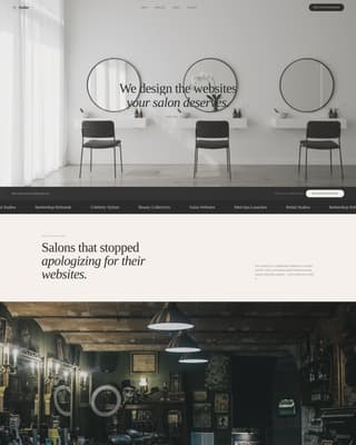 Beauty & Salon Marketing & Agency Portfolio Website Template
