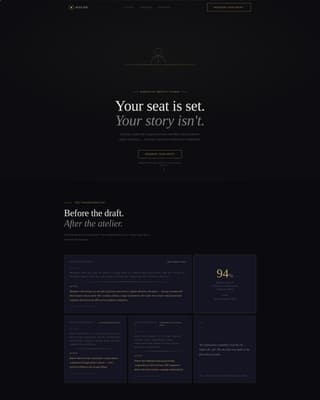 Atelier - Precision Executive Landing Page Template