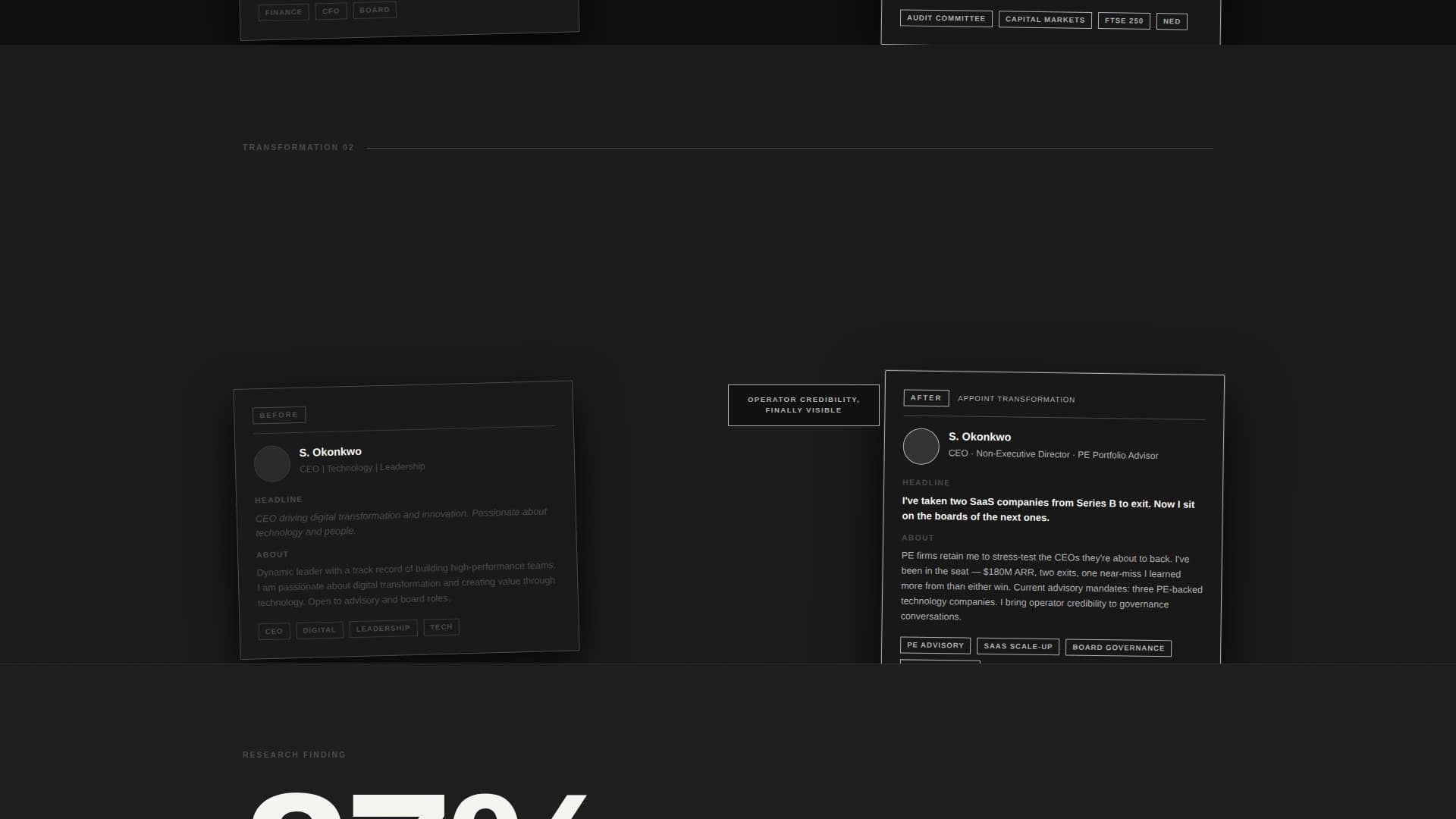 Appoint - Commanding Boardmember Landing Page Template
