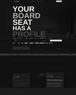 Appoint - Commanding Boardmember Landing Page Template