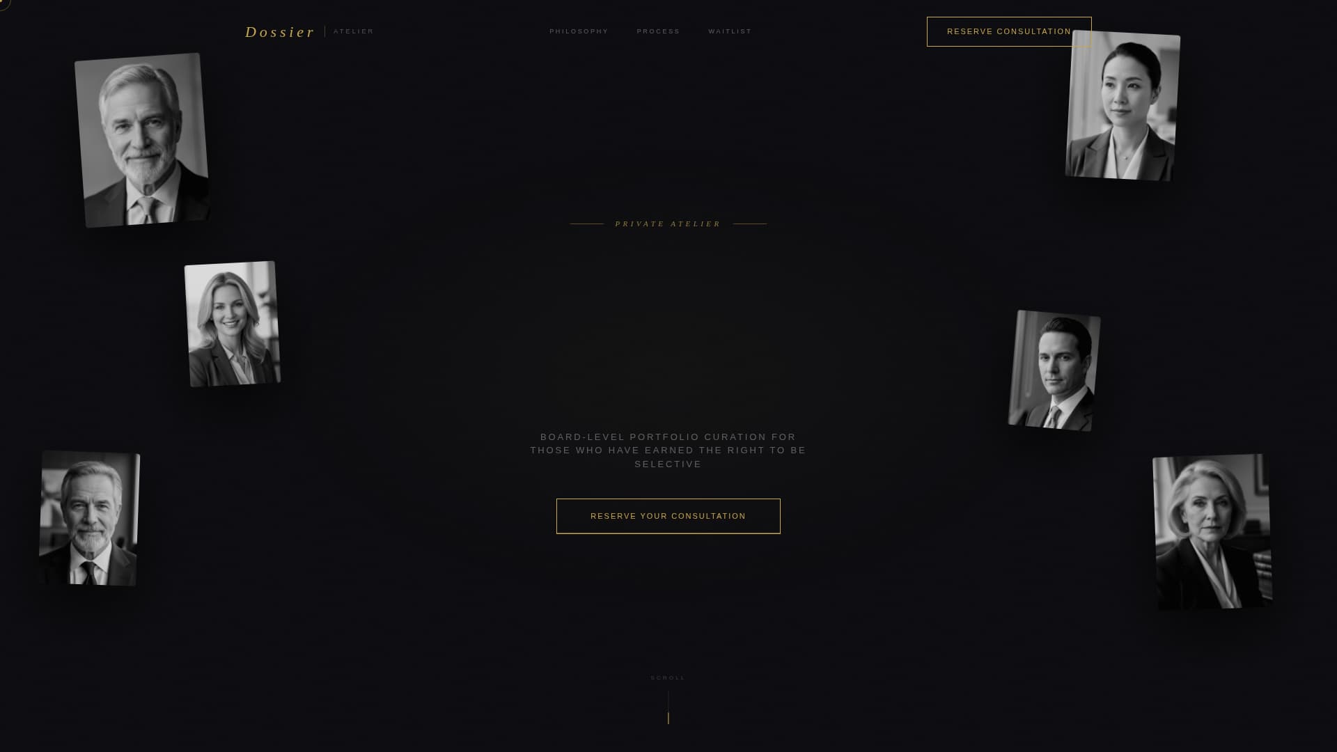 Dossier - Prestigious Boardmember Landing Page Template