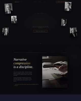 Dossier - Prestigious Boardmember Landing Page Template