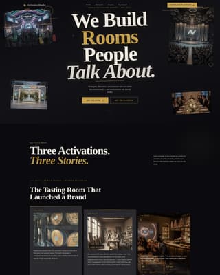 Activate - Immersive Brandactivation Landing Page Template