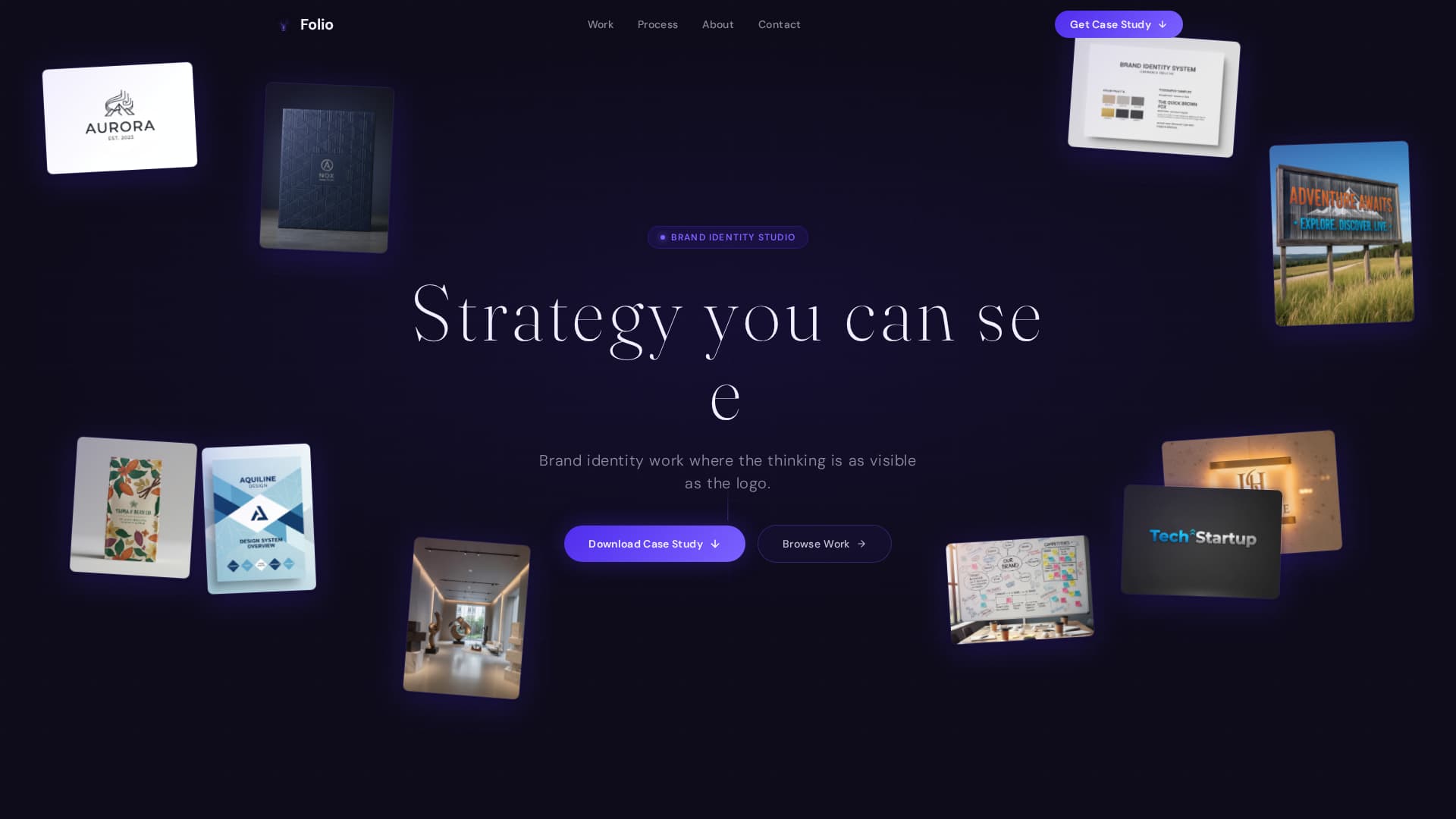 Folio - Stunning Brandstrategist Landing Page Template