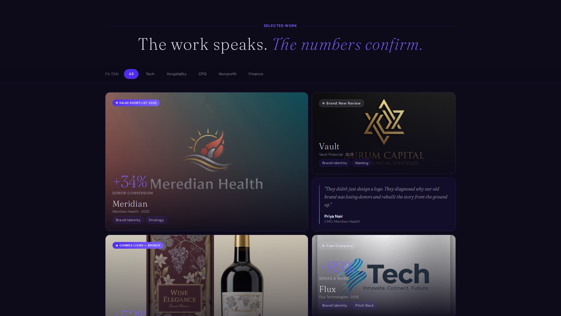 Folio - Stunning Brandstrategist Landing Page Template