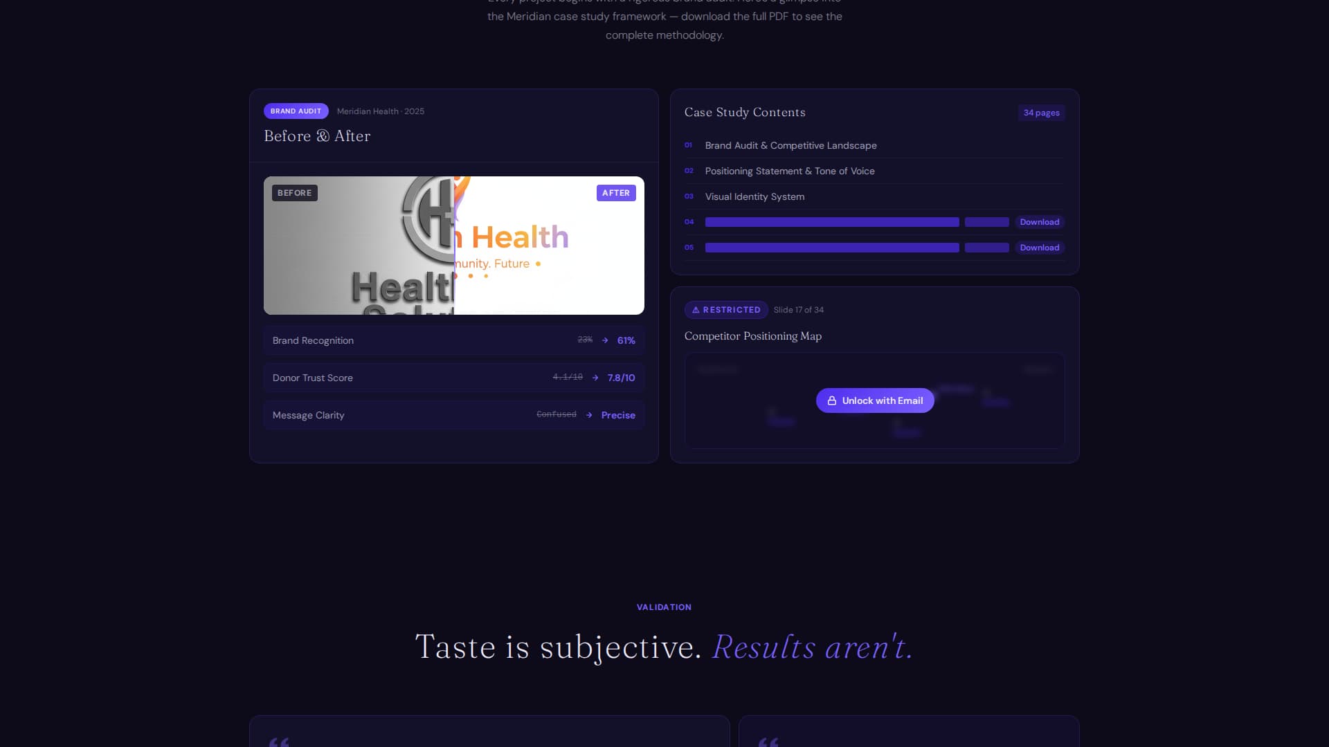 Folio - Stunning Brandstrategist Landing Page Template
